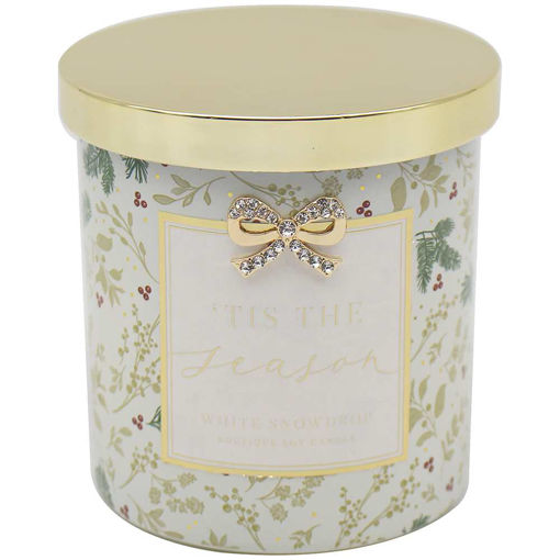 Picture of MADELAINE XMAS CANDLE WHITE